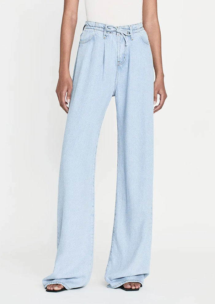 FRAME Drawstring Wid Leg Jeans