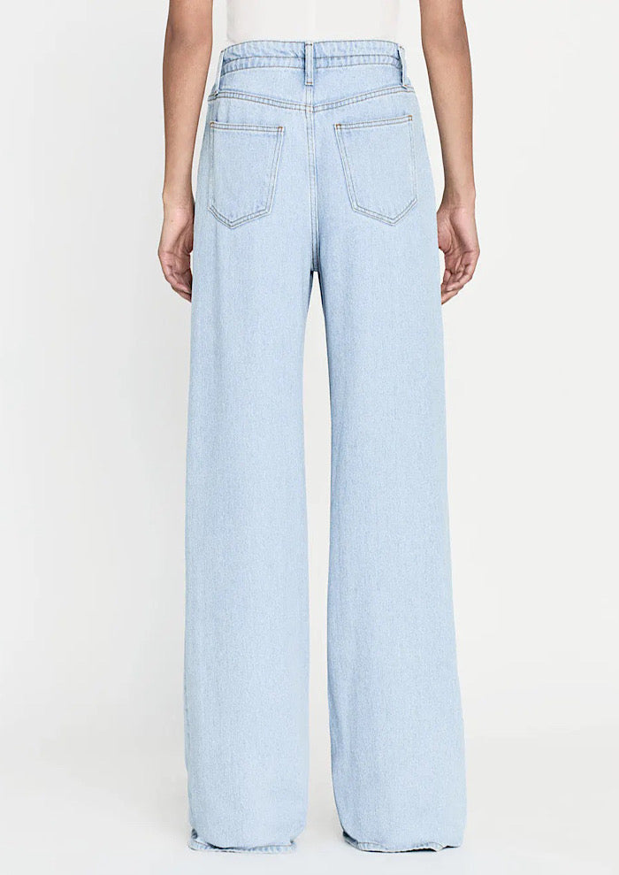 FRAME Drawstring Wid Leg Jeans