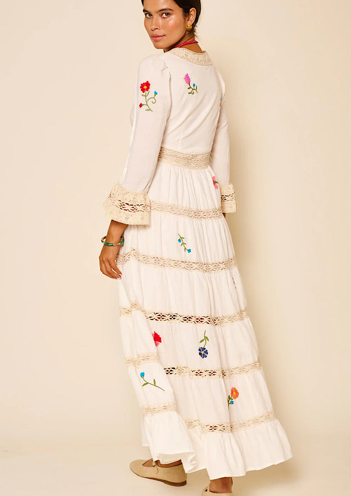 RIXO Regine Cotton Maxi Dress