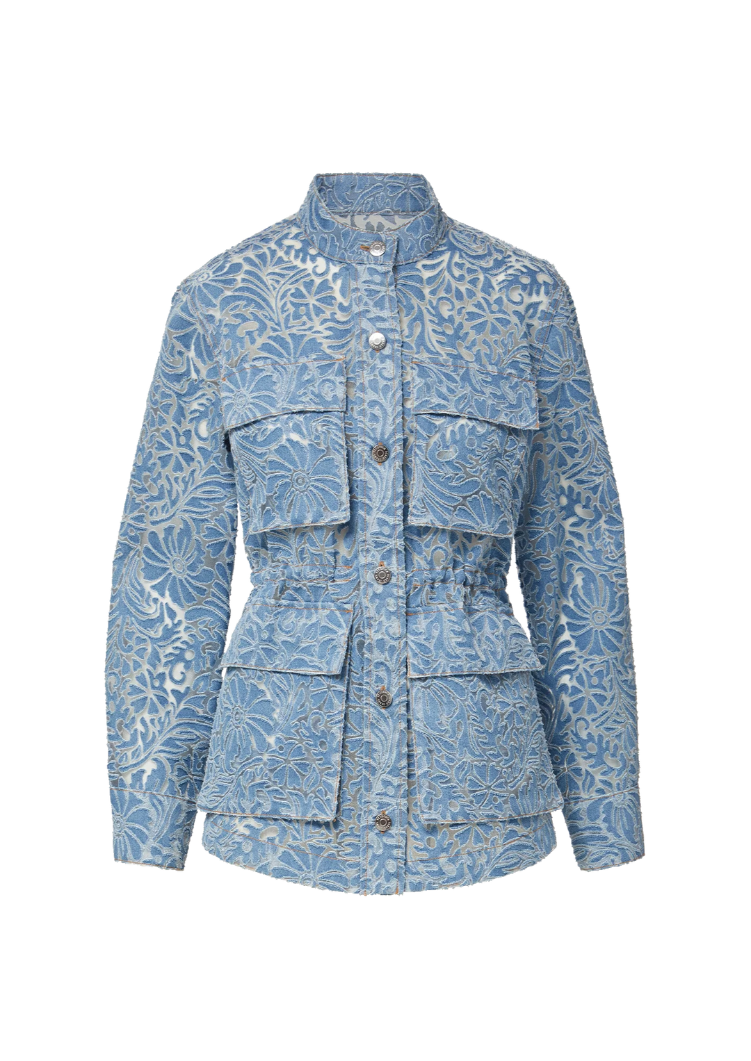 VERONICA BEARD Lane Burnout Denim Jacket