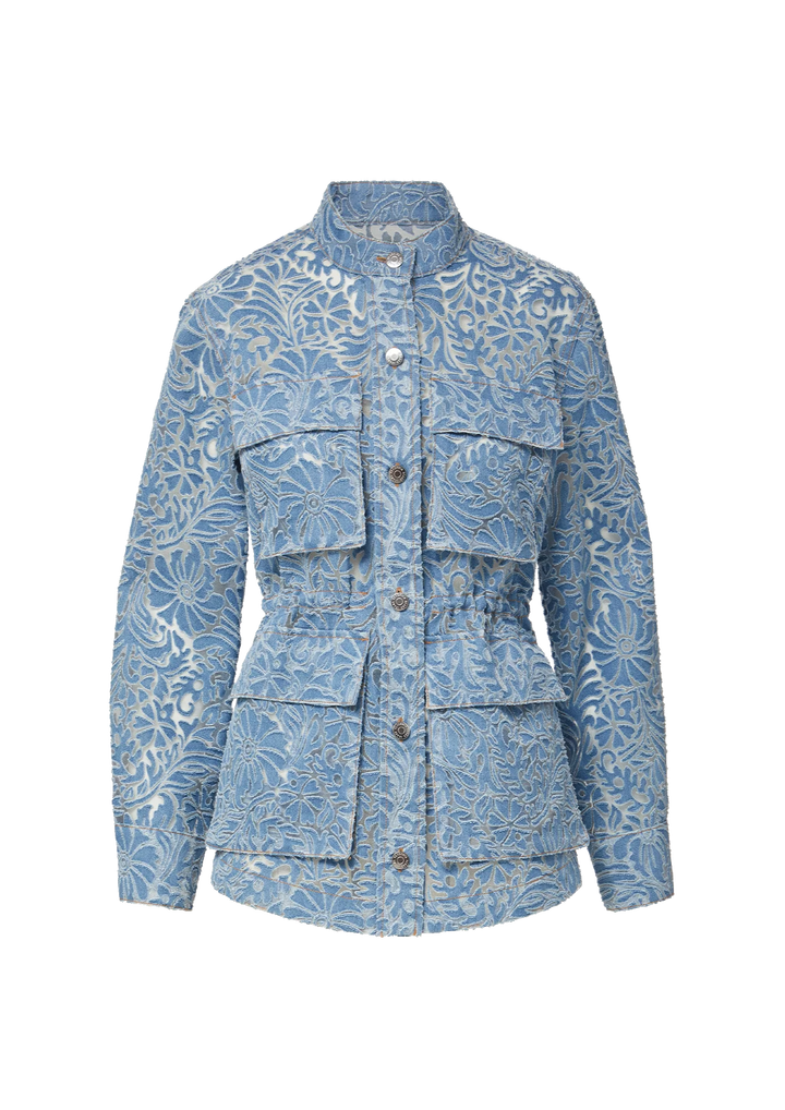VERONICA BEARD Lane Burnout Denim Jacket