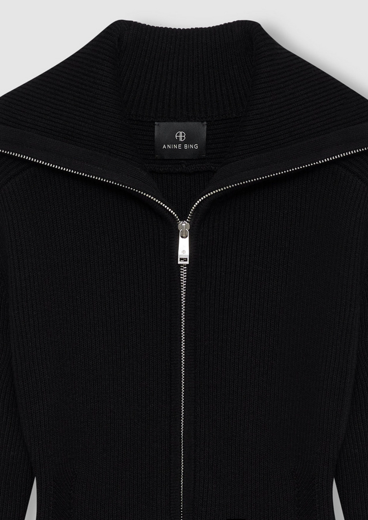 ANINE BING June Trucker Collar Dress