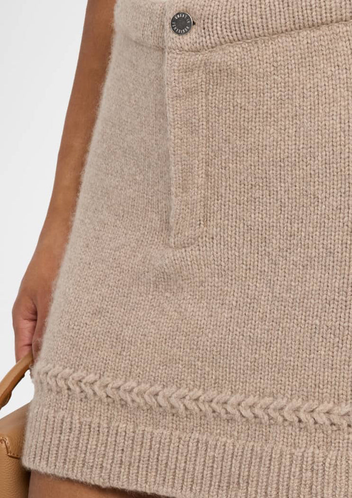GUEST IN RESIDENCE Jean Cashmere-Wool Mini Skirt