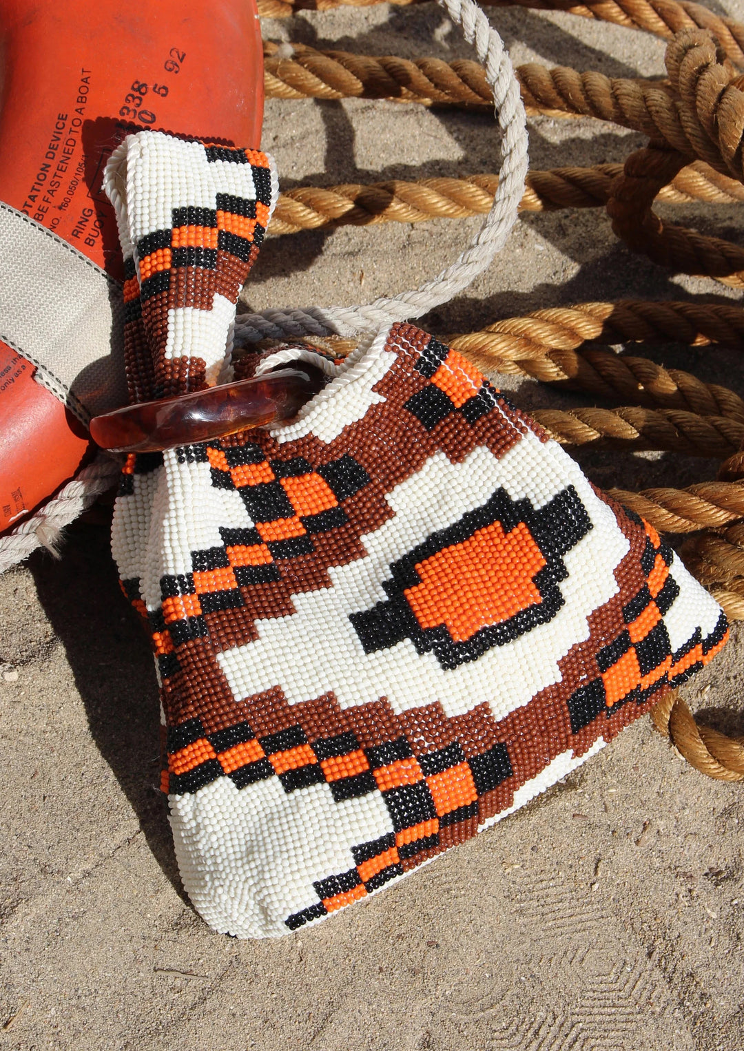 VERONICA BEARD Beaded Swing Clutch