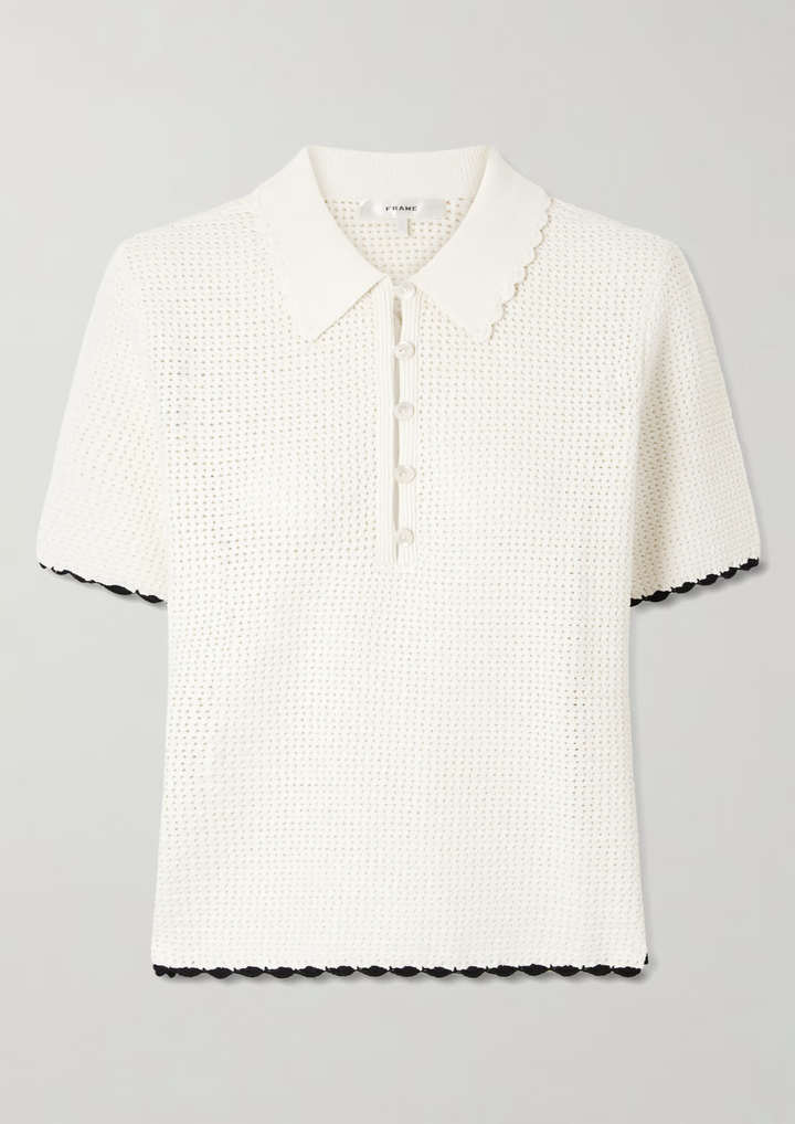 FRAME Daybreak Mesh Polo Shirt