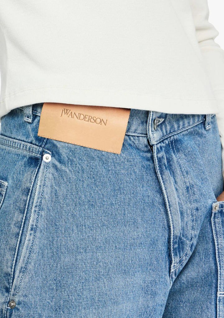 JW ANDERSON TWISTED WORKWEAR DENIM JEANS