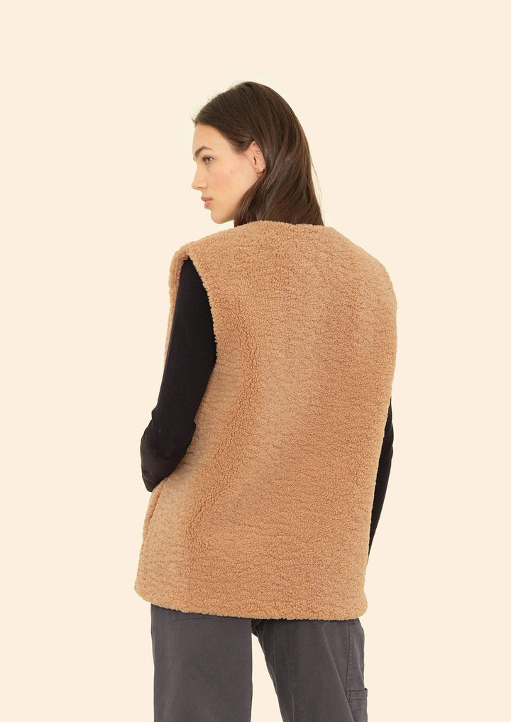 XIRENA Teddy Brown Thea Vest