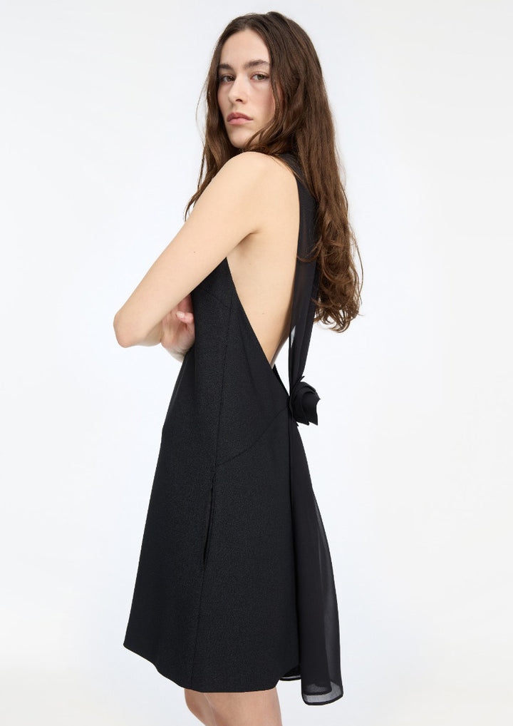 ROTATE Crepe Mini A-Line Dress