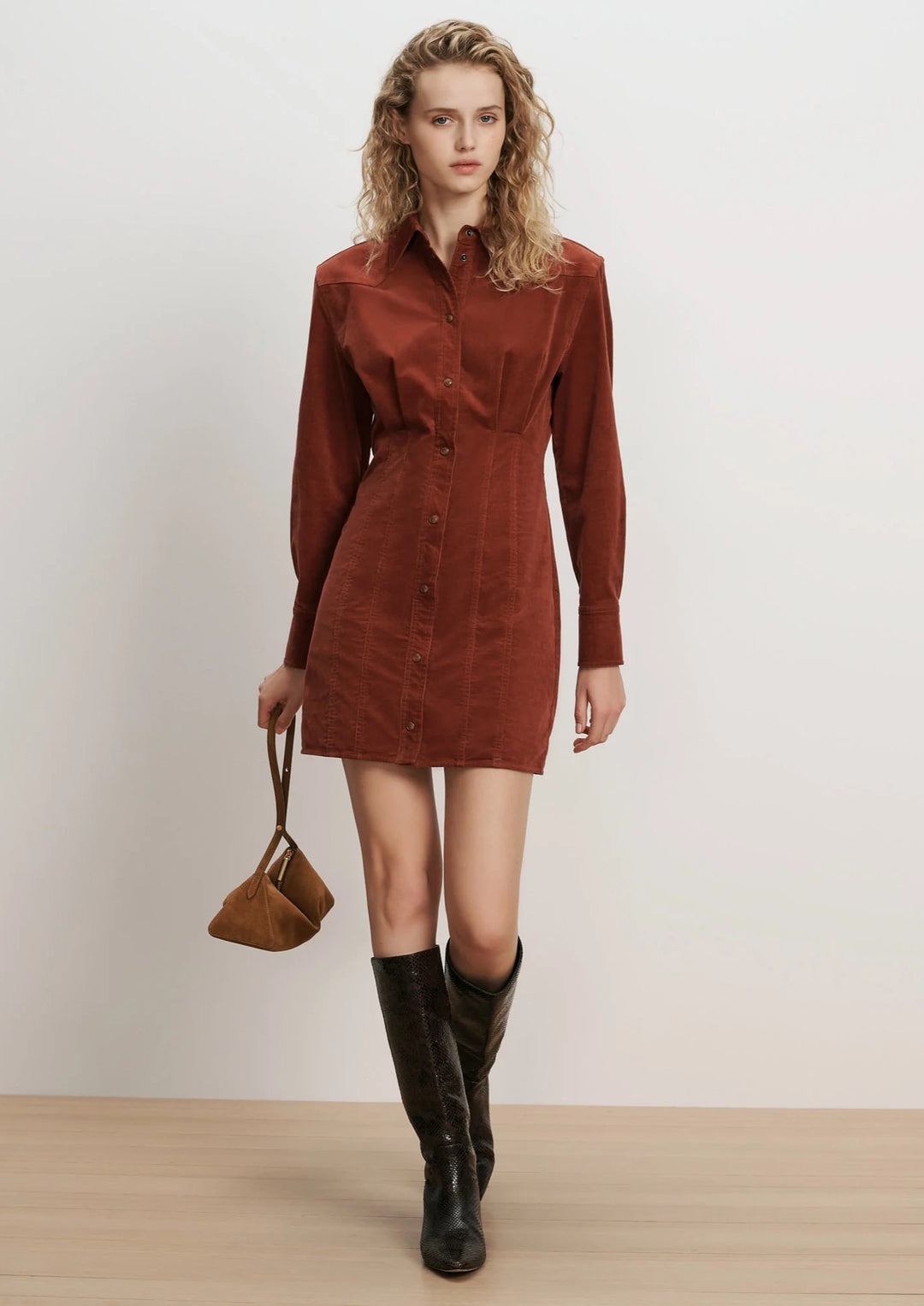 VERONICA BEARD Evren Corduroy Mini Dress