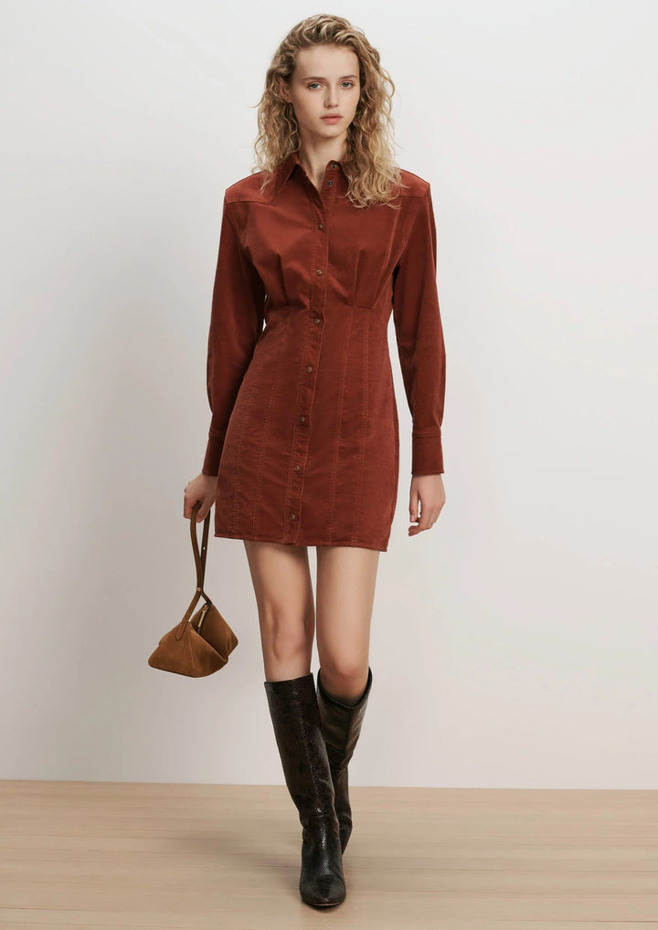 VERONICA BEARD Evren Corduroy Mini Dress