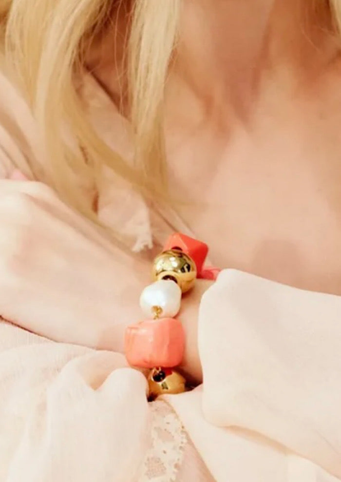 VANESSA BARONI Ibiza Bracelet peach