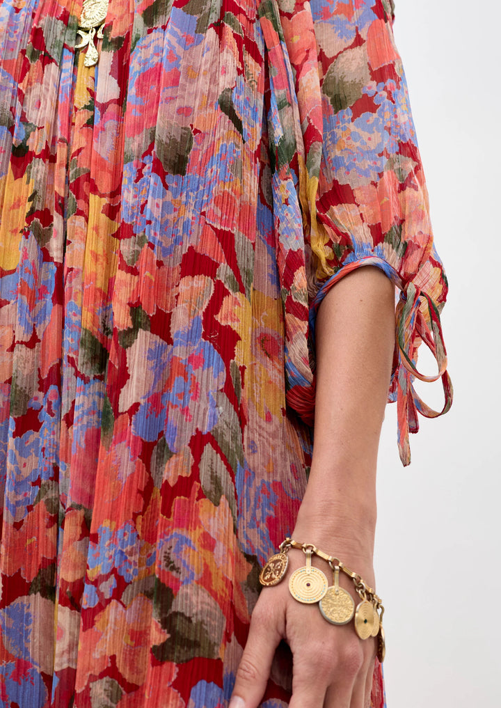 RIXO Hayden Chiffon Midi Dress