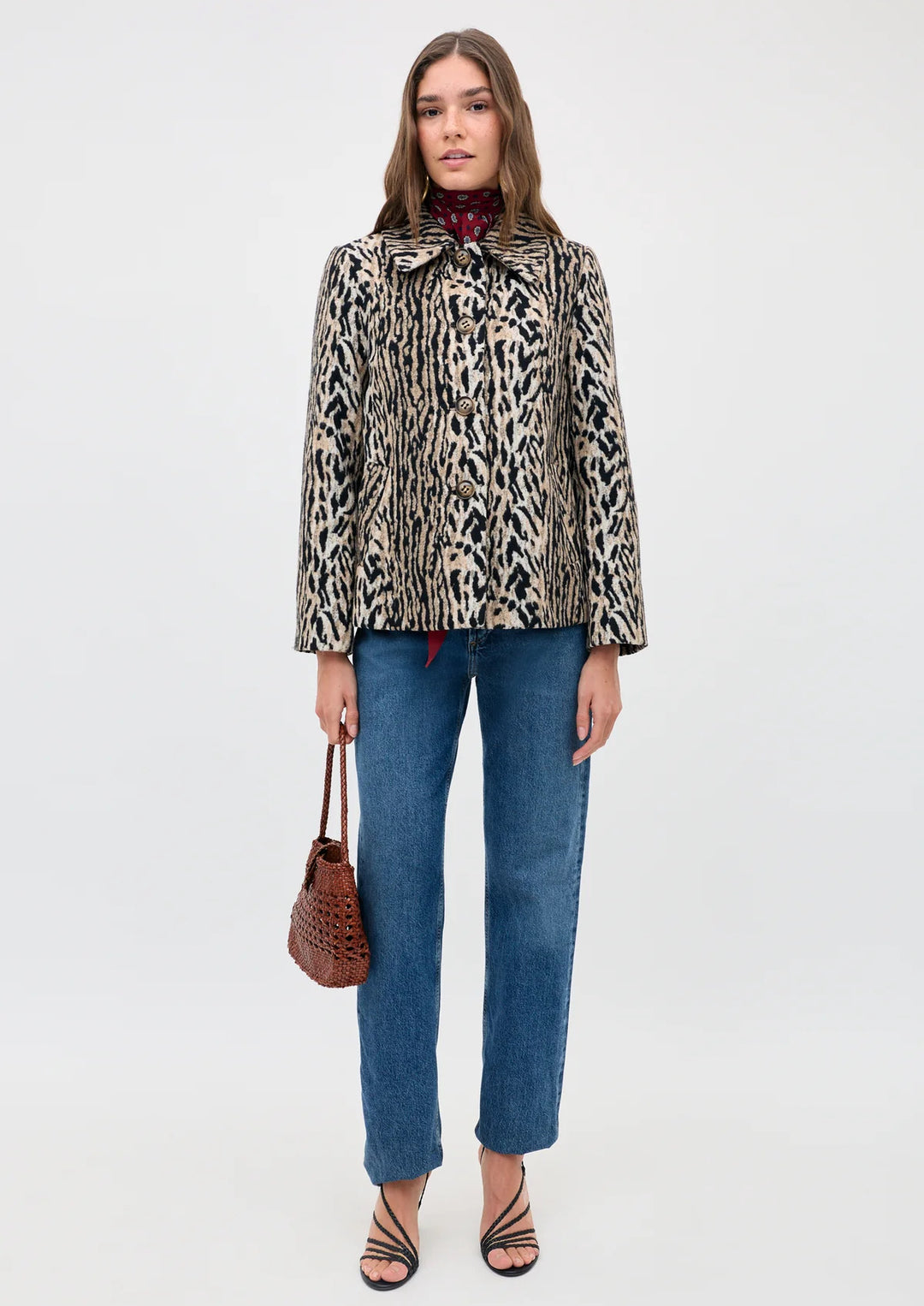 RIXO Tommie Leopard Jacket
