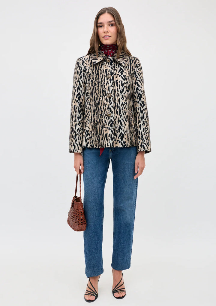 RIXO Tommie Leopard Jacket