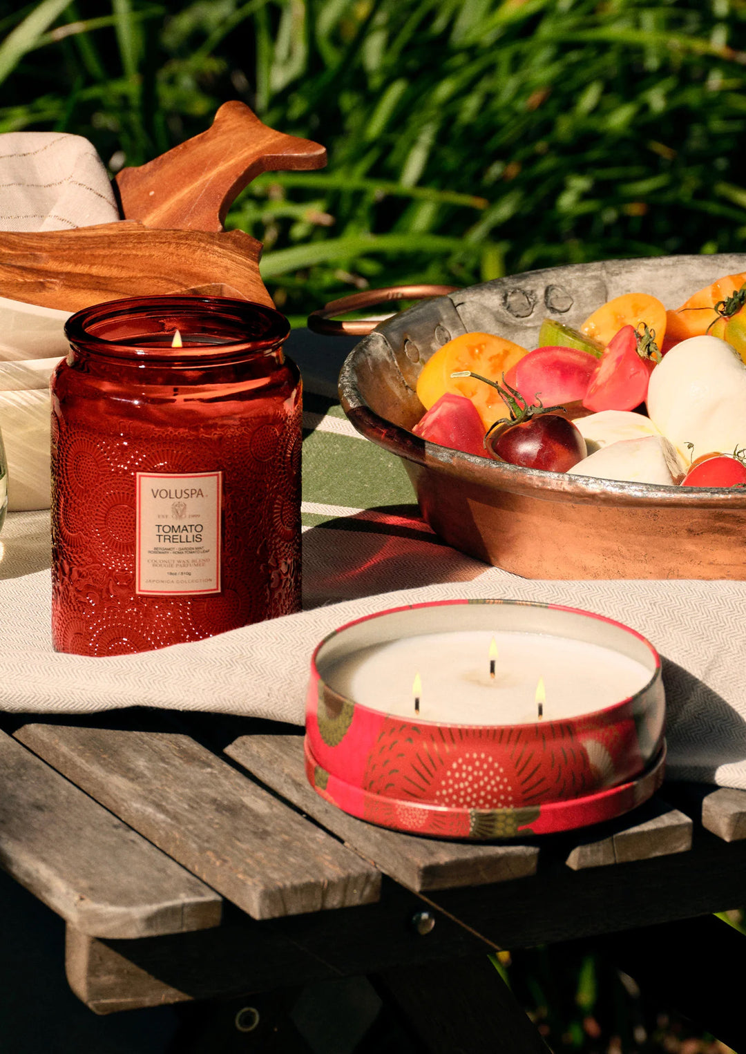 VOLUSPA Large Jar Candle Tomato Trellis