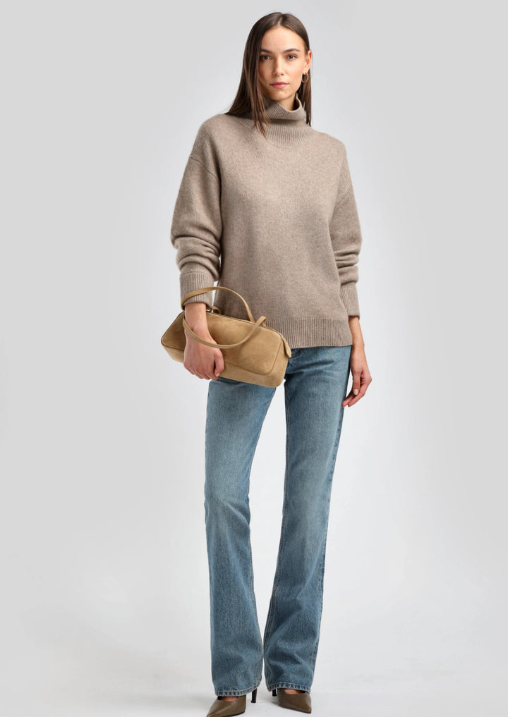 LADNERI Pullover Jardin Next in Warm Taupe