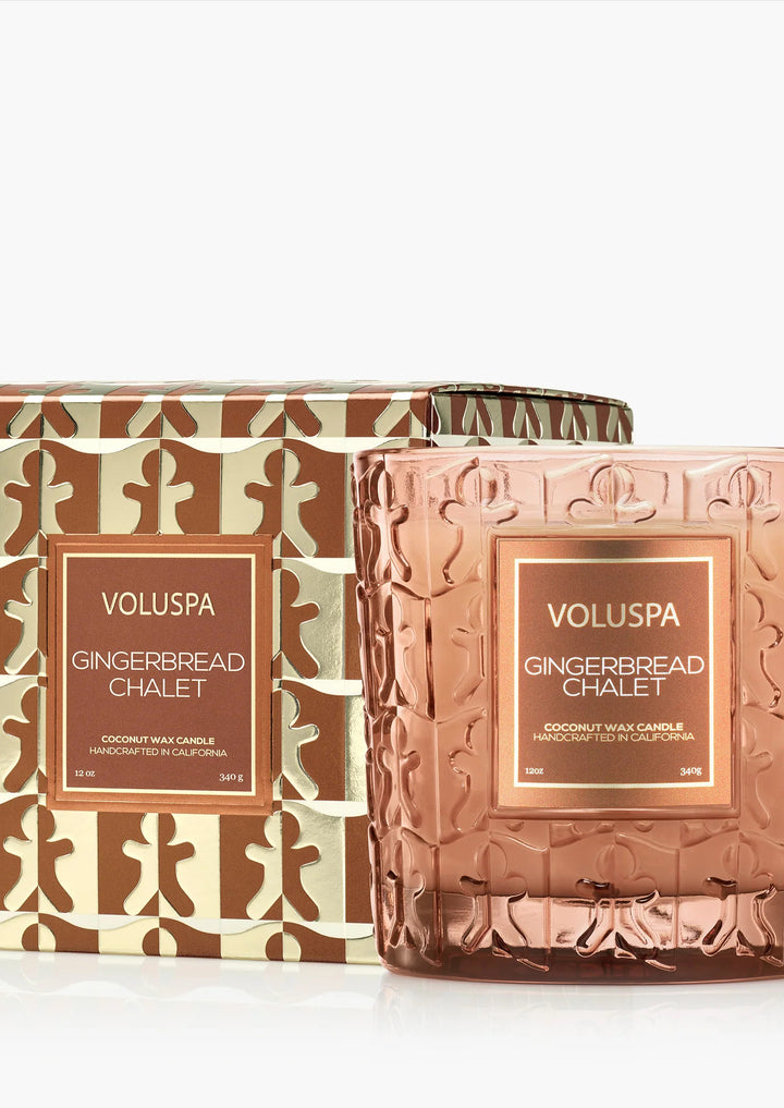 VOLUSPA Luxe Classic Candle Gingerbread Chalet
