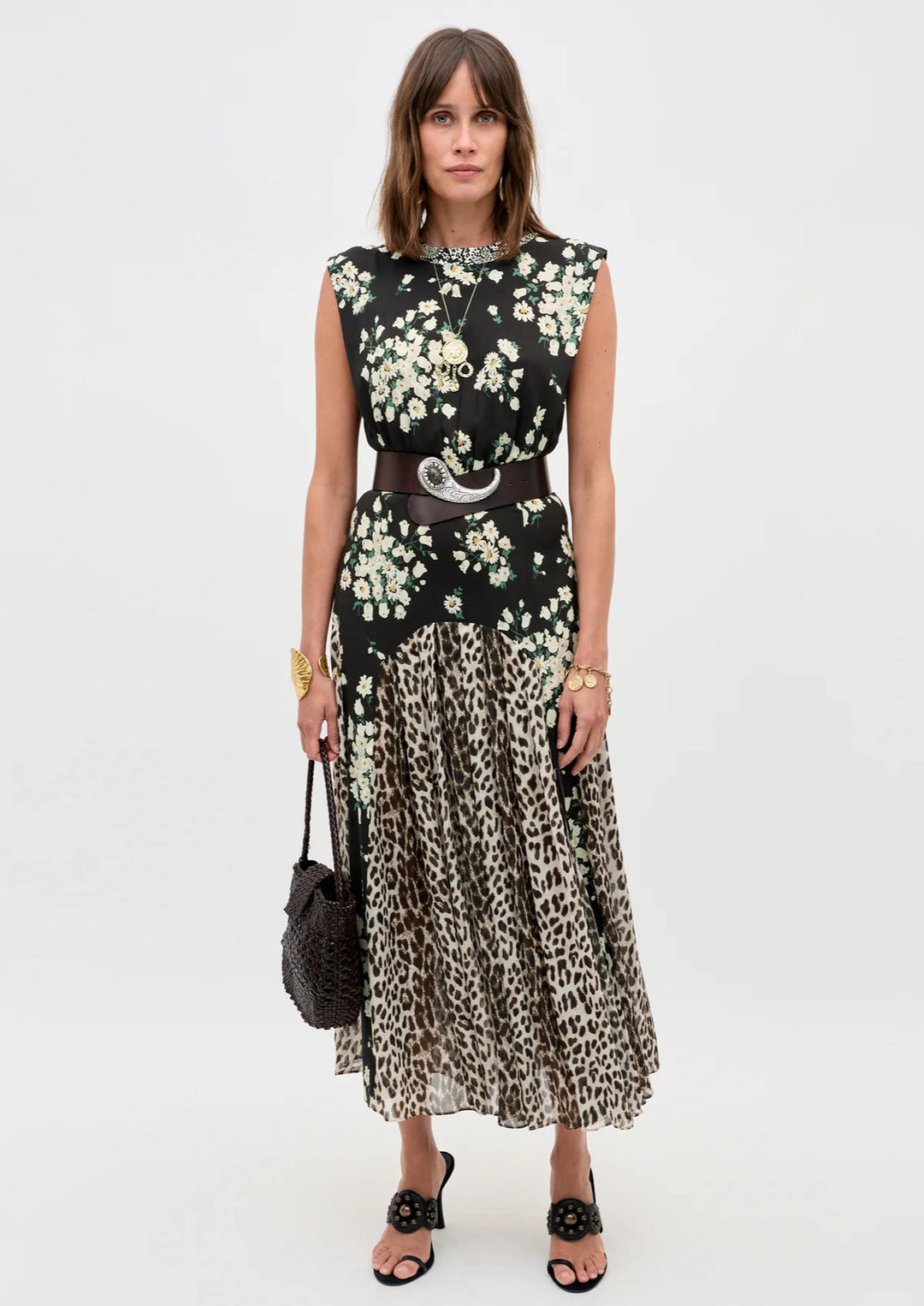 RIXO Coralie Midi Dress