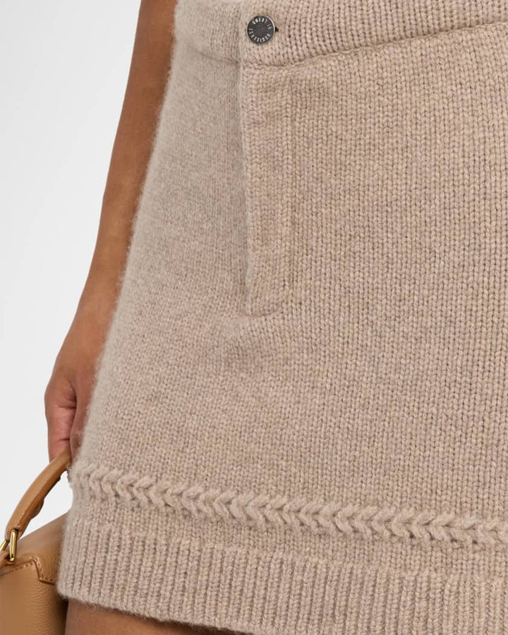 GUEST IN RESIDENCE Jean Cashmere-Wool Mini Skirt