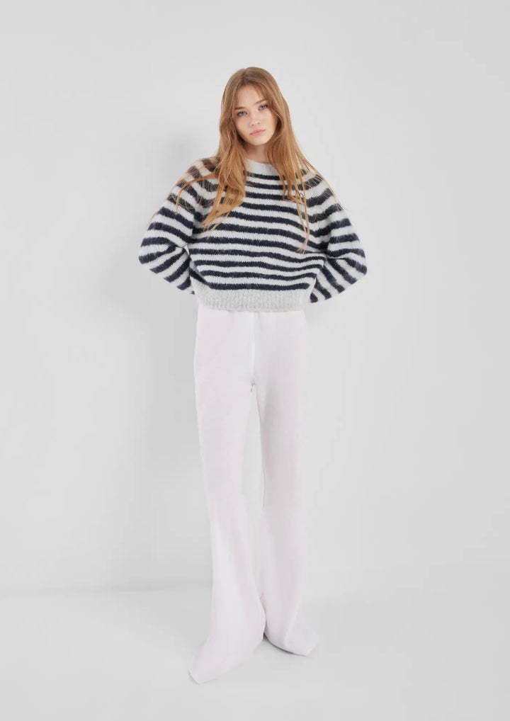 SOSUE Pullover Blue Stripe