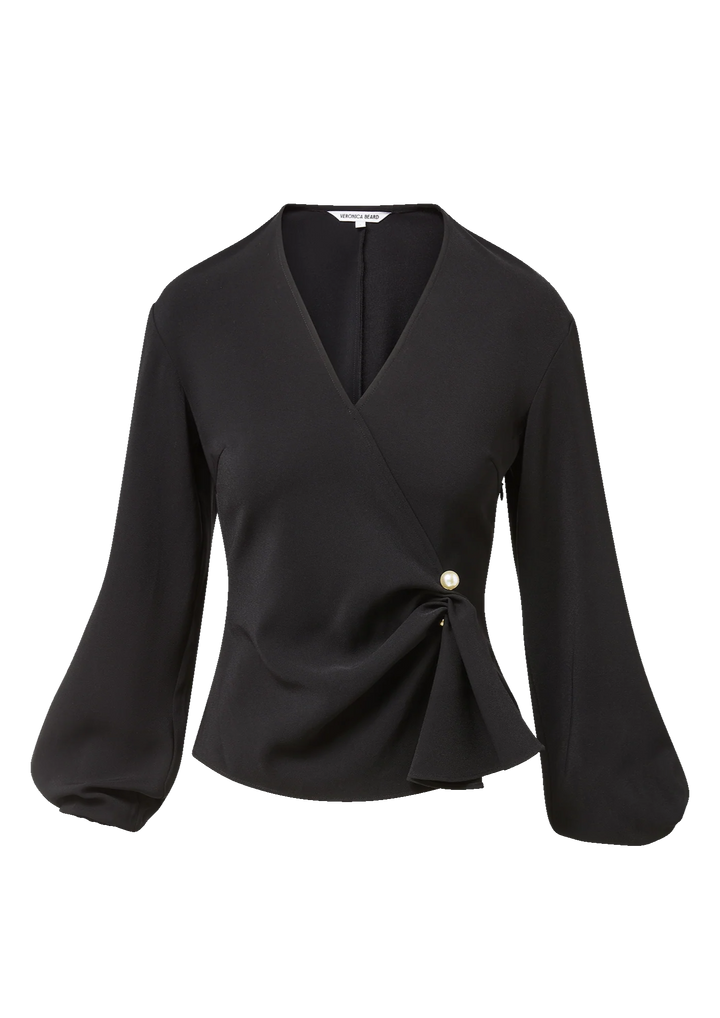 VERONIVA BEARD Drew Brooch Blouse