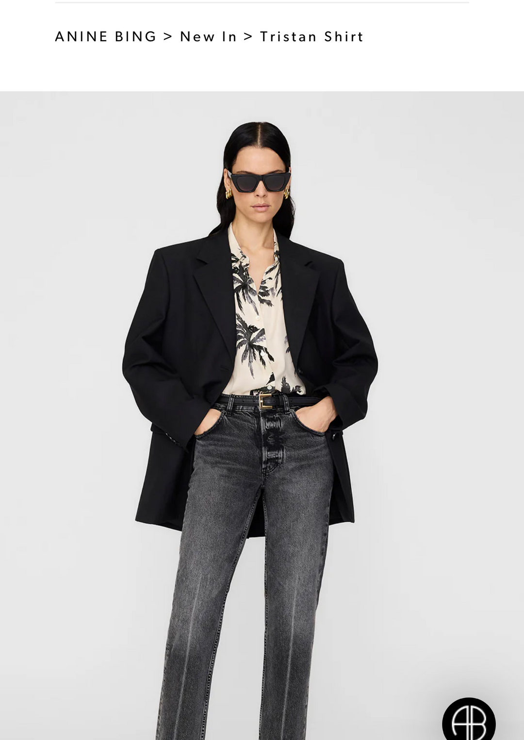 ANINE BING Tristan Shirt