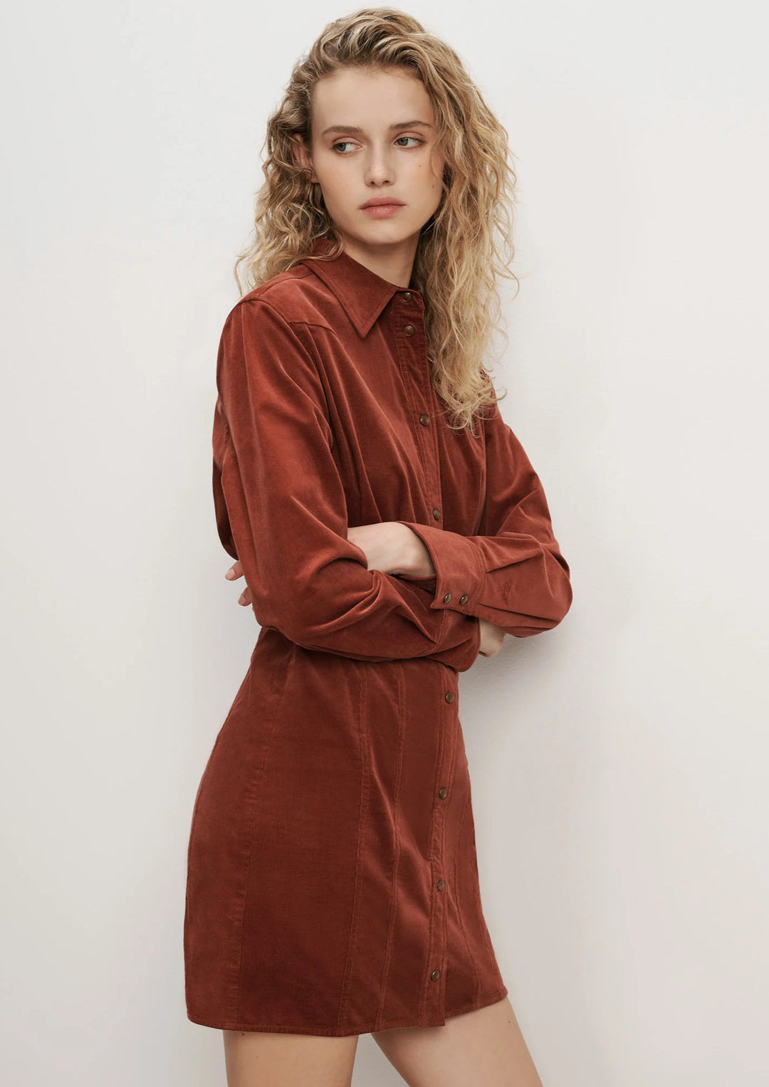 VERONICA BEARD Evren Corduroy Mini Dress