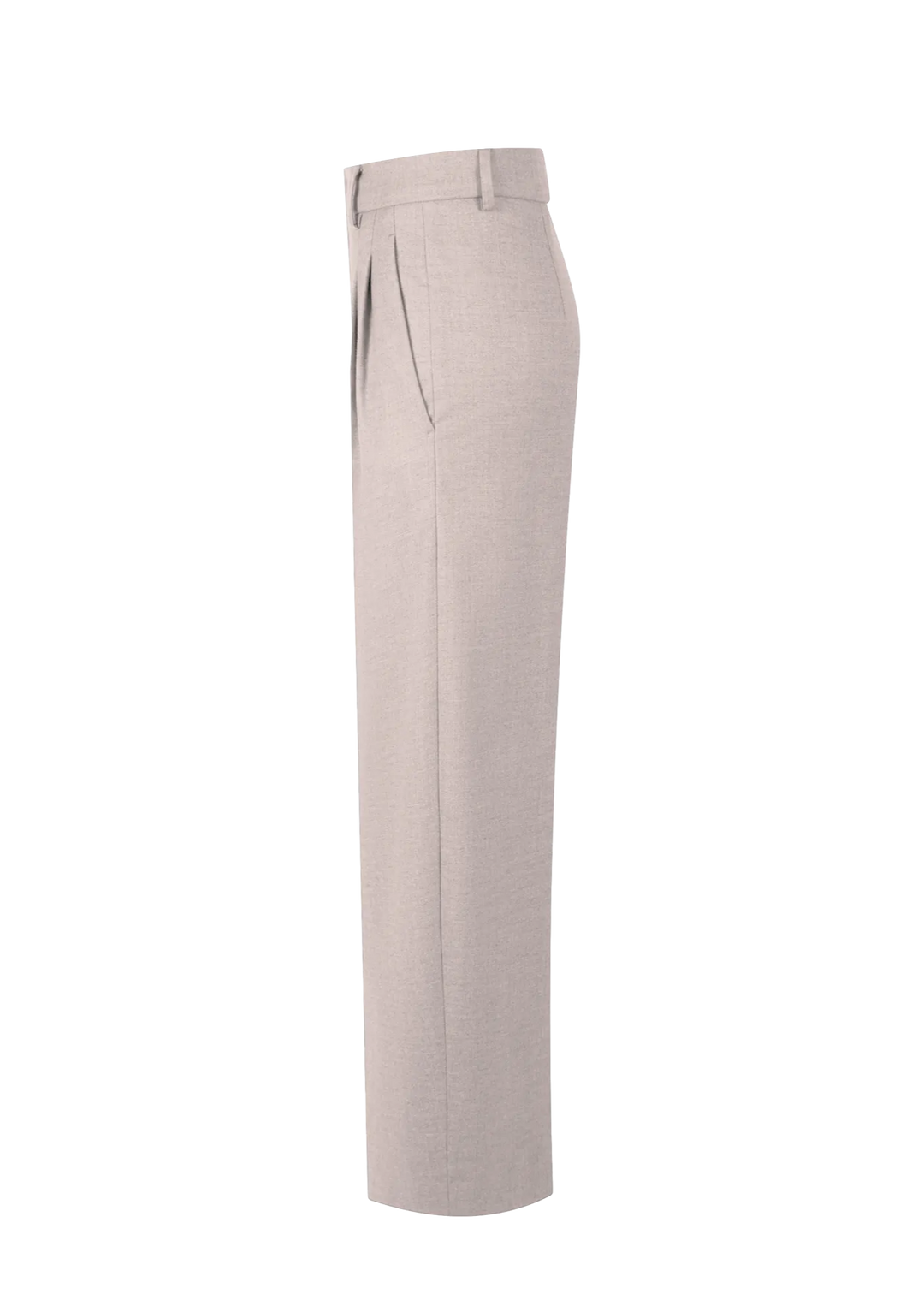 ROSSI Hose Noa Cashmere Touched Flannel in Beige