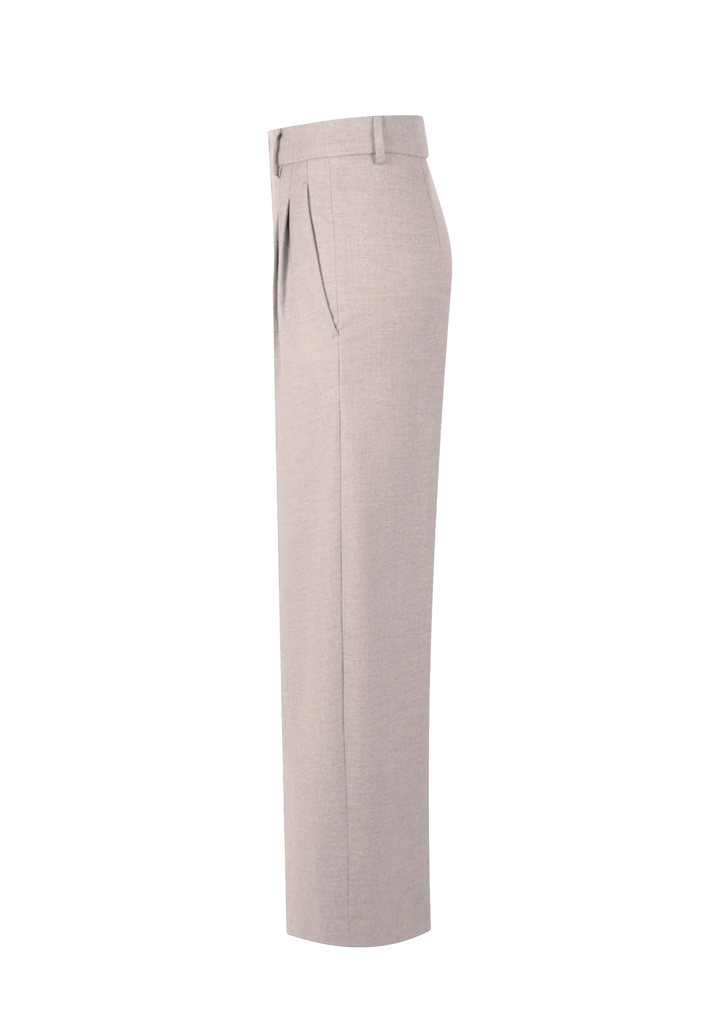 ROSSI Hose Noa Cashmere Touched Flannel in Beige