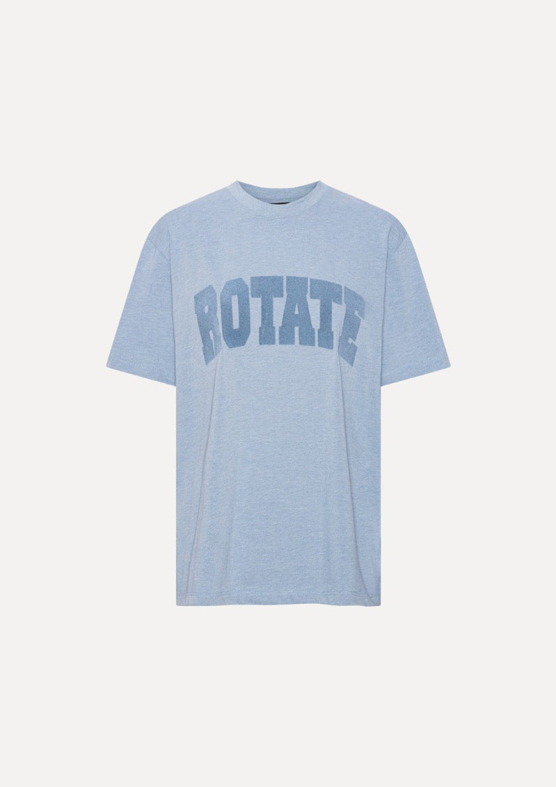 ROTATE JERSEY OVERSIZED T-SHIRT BLUE