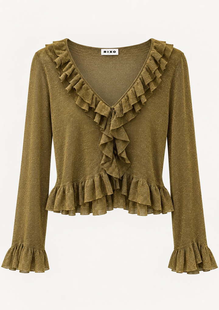 RIXO Tacita Cardigan
