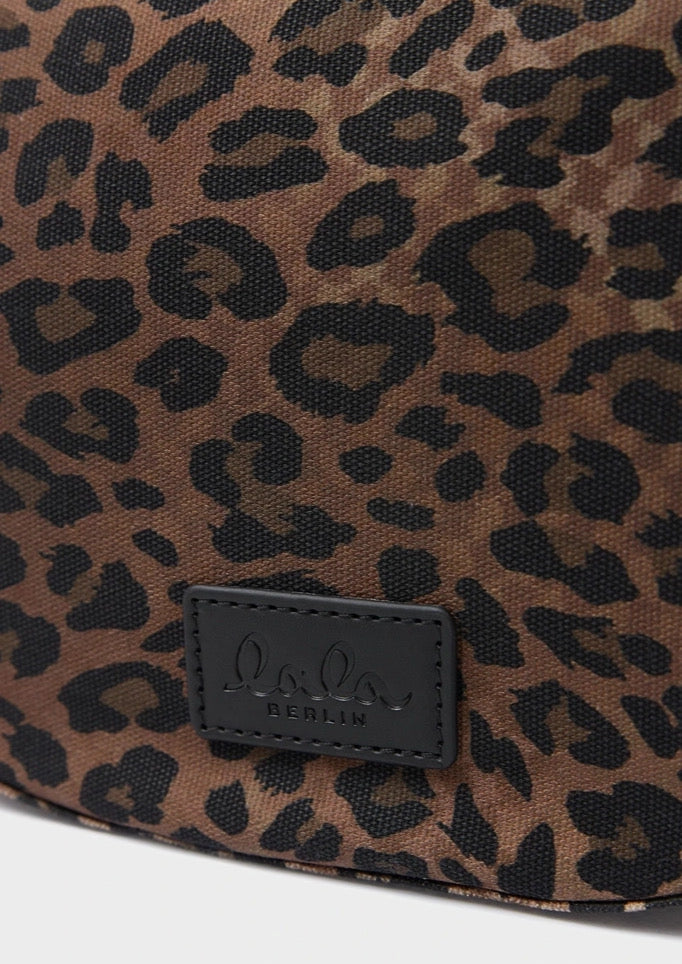 LALA BERLIN CROSSBODY MELLY PRINTED CANVAS DARK BROWN LEO