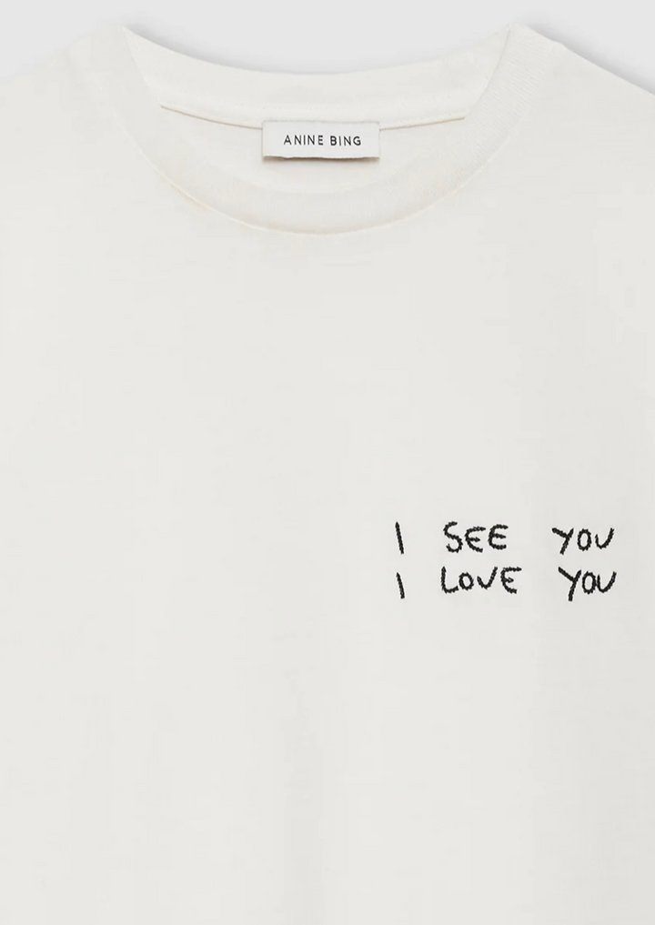 ANINE BING Shelly Tee I See You I Love You