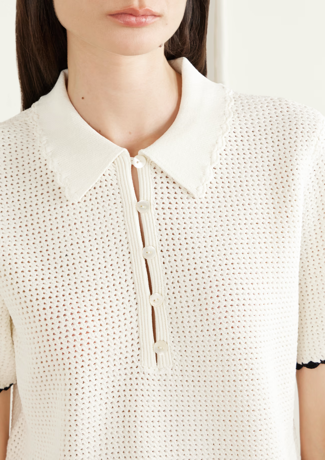 FRAME Daybreak Mesh Polo Shirt