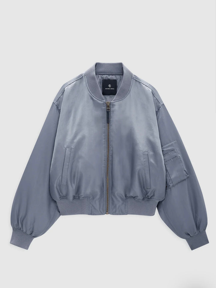 ANINE BING Cropped Leon Bomber