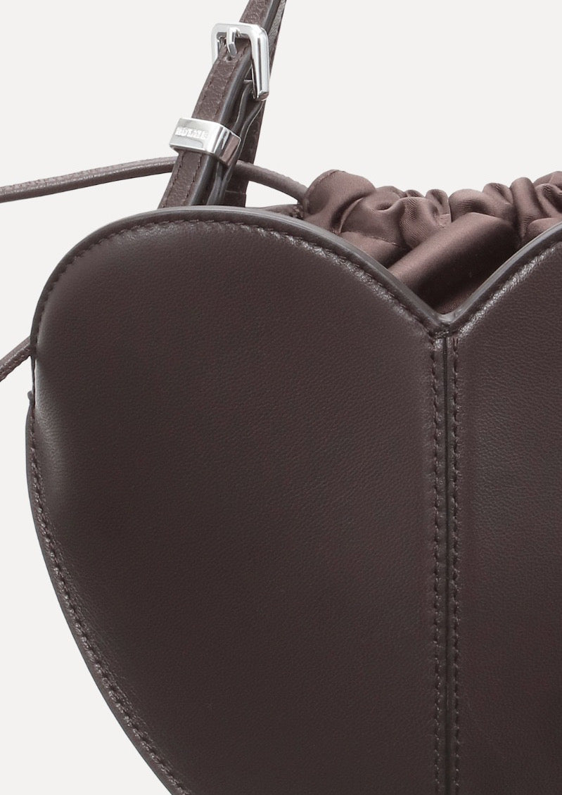 ROTATE The Heart Bag Brown Leather