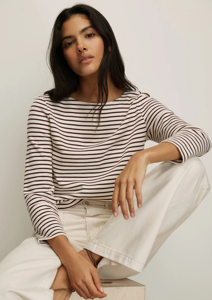 VERONICA BEARD Hovey Striped Top