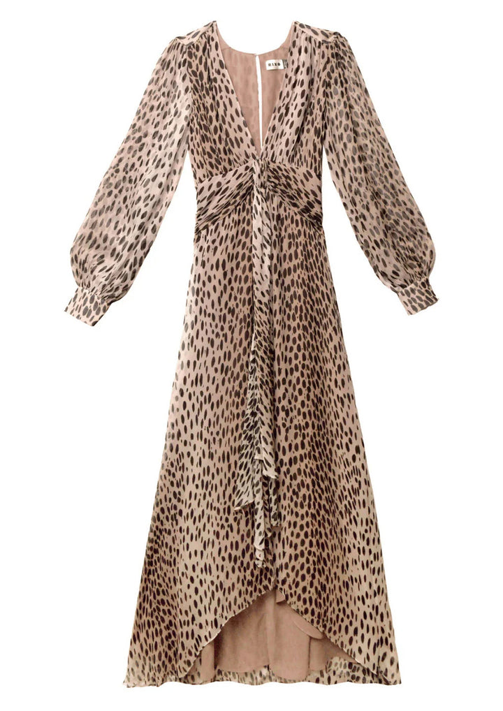 RIXO Meer Antelope Kleid
