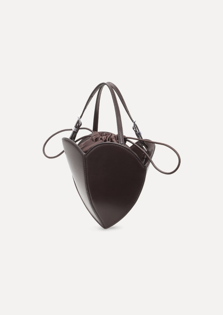 ROTATE The Heart Bag Brown Leather