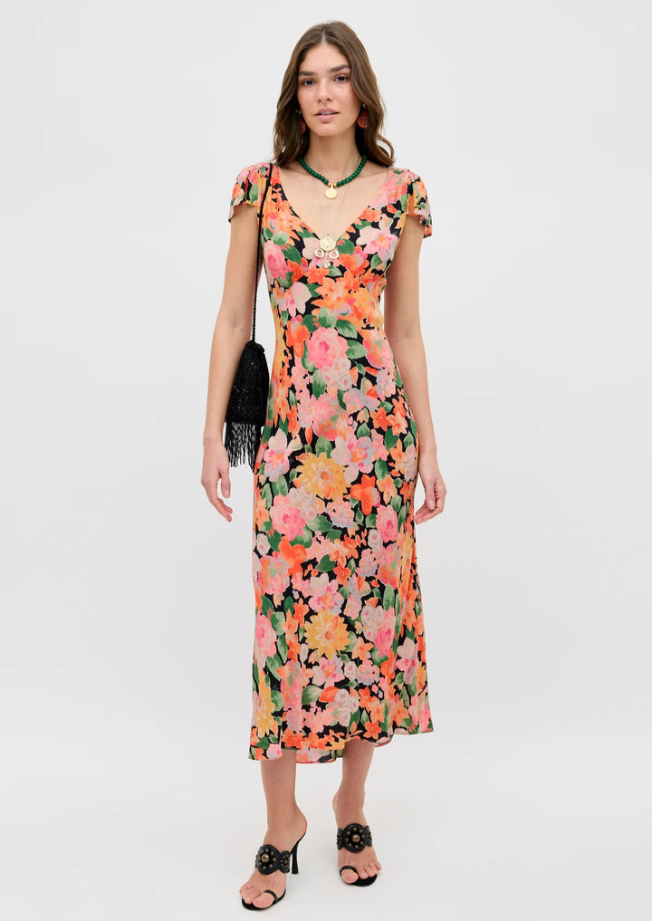 RIXO Cathy Midi Dress