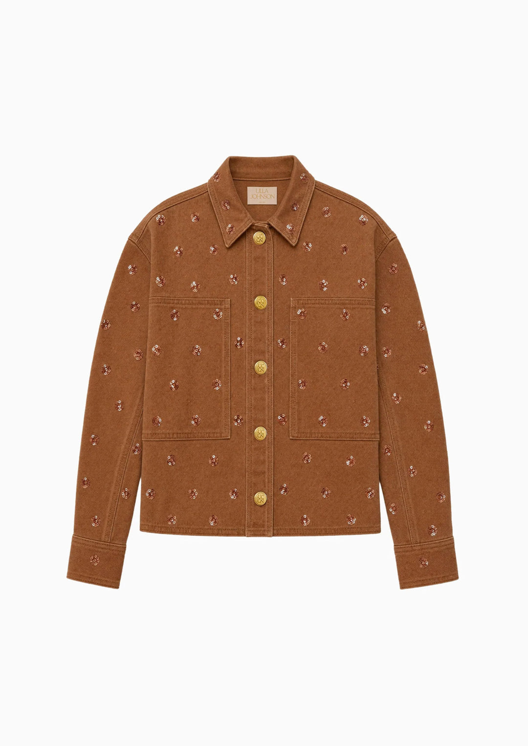 ULLA JOHNSON The Bobbi Embellished Denim Jacket