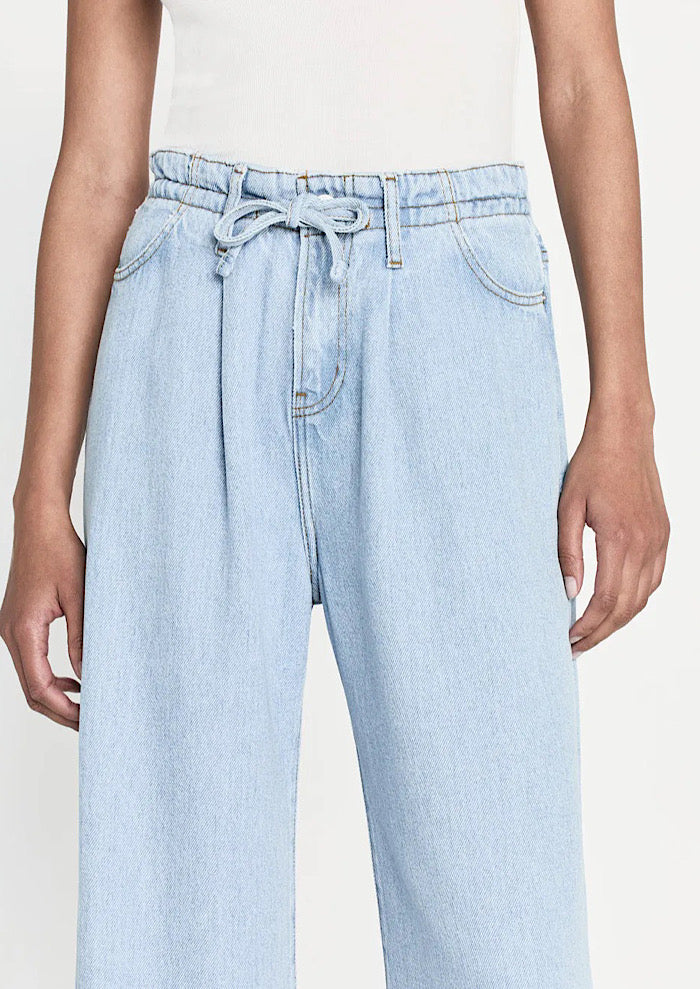 FRAME Drawstring Wid Leg Jeans