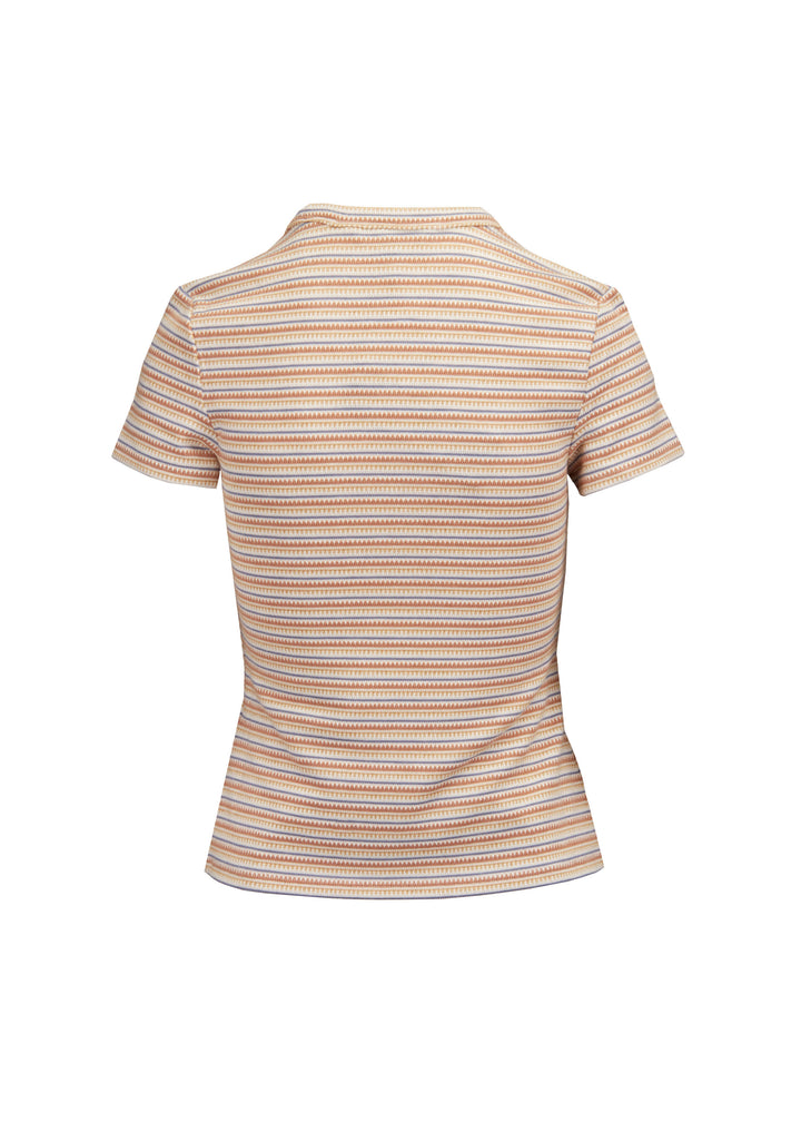 VERONICA BEARD Deven Textured Strip T-Shirt
