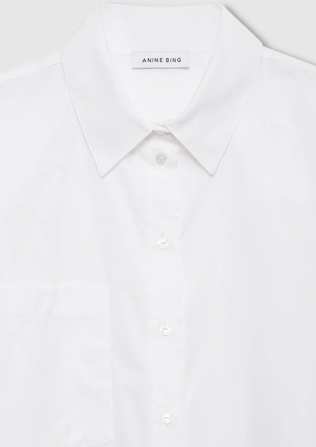 ANINE BING Essie Cropped Shirt