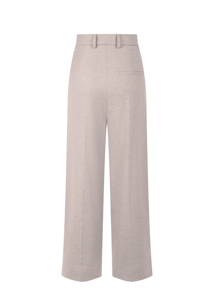 ROSSI Hose Noa Cashmere Touched Flannel in Beige
