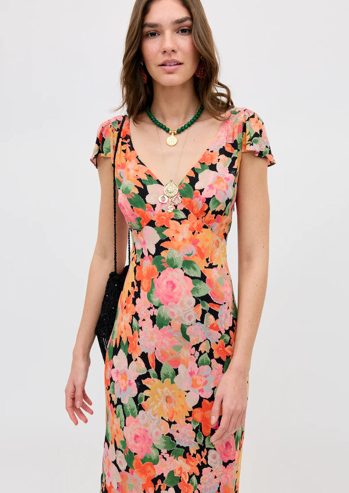 RIXO Cathy Midi Dress