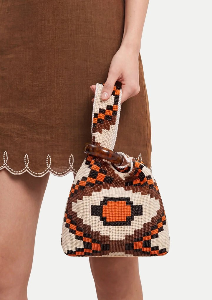 VERONICA BEARD Beaded Swing Clutch
