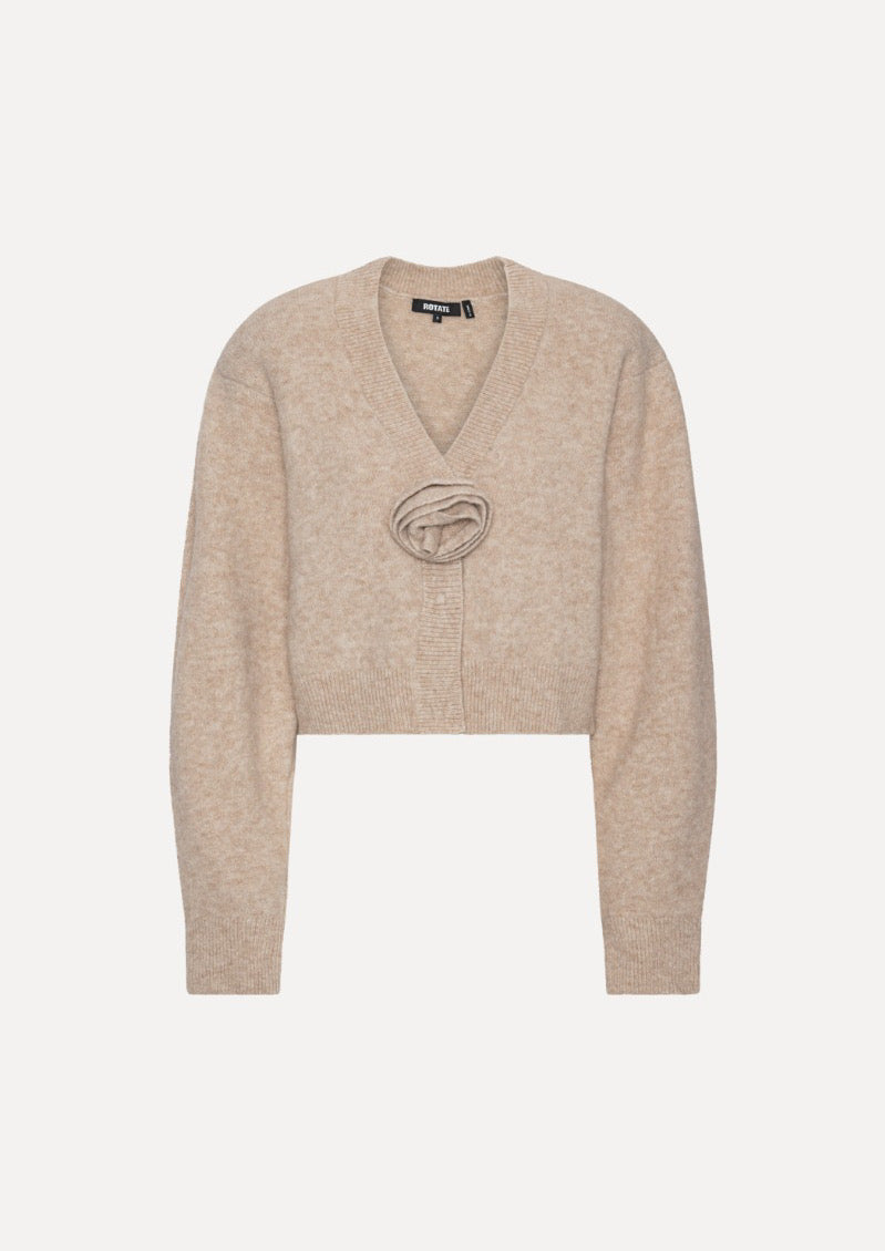 ROTATE Knit Flower Cardigan