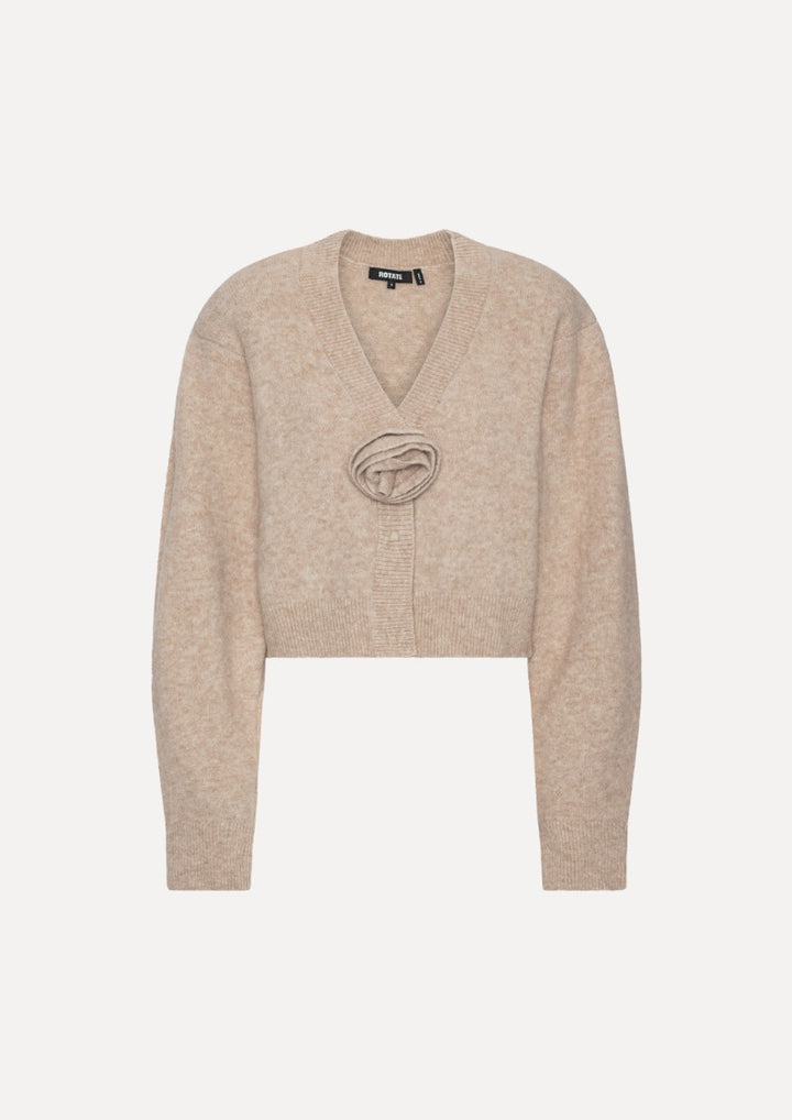 ROTATE Knit Flower Cardigan