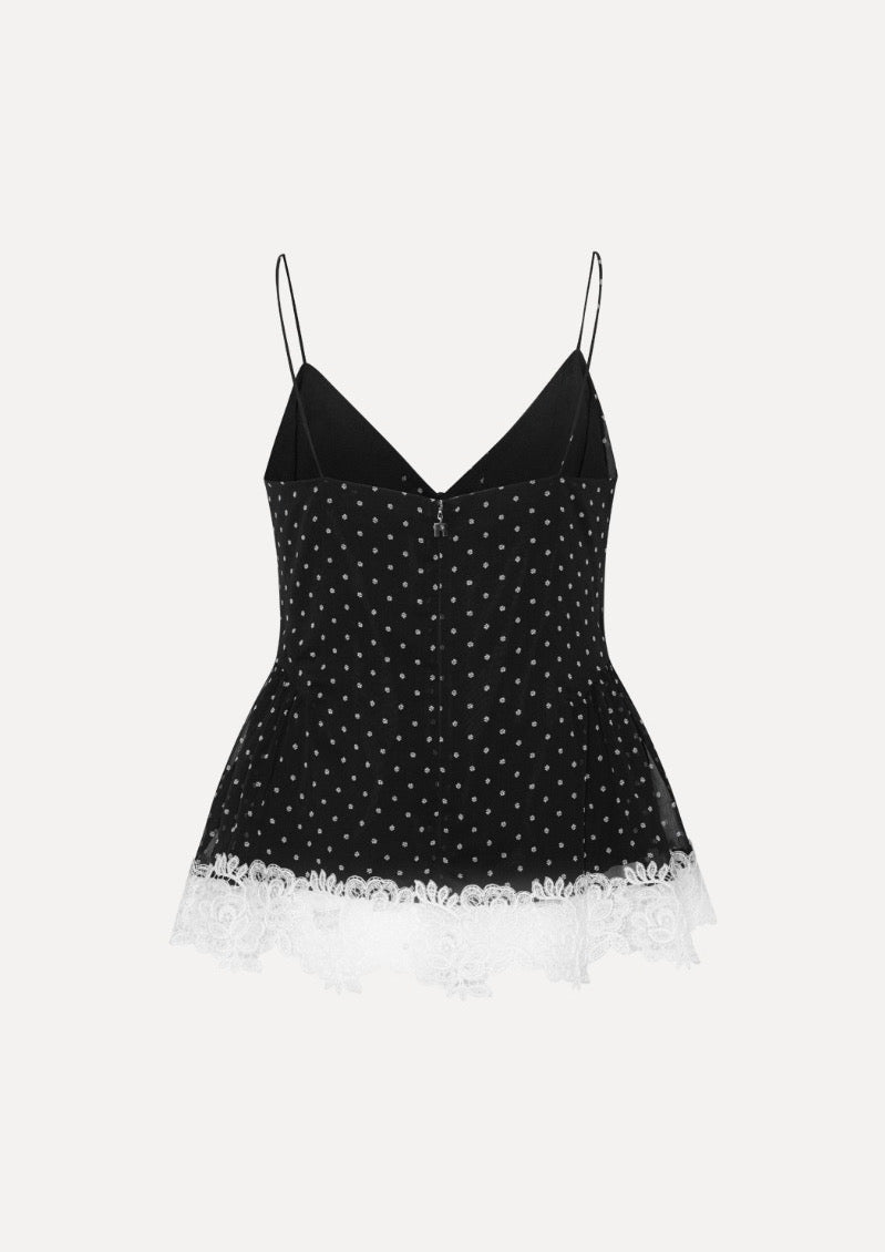 ROTATE Lacebnd Camisole Black